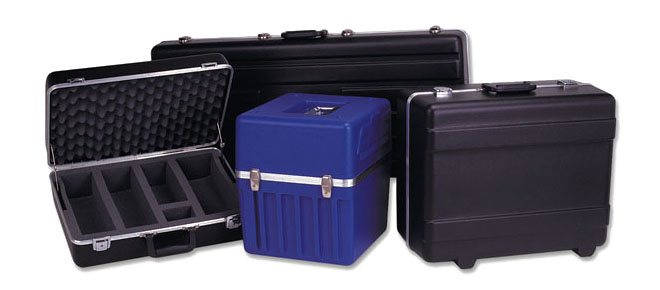 blue hard plastic carrying case